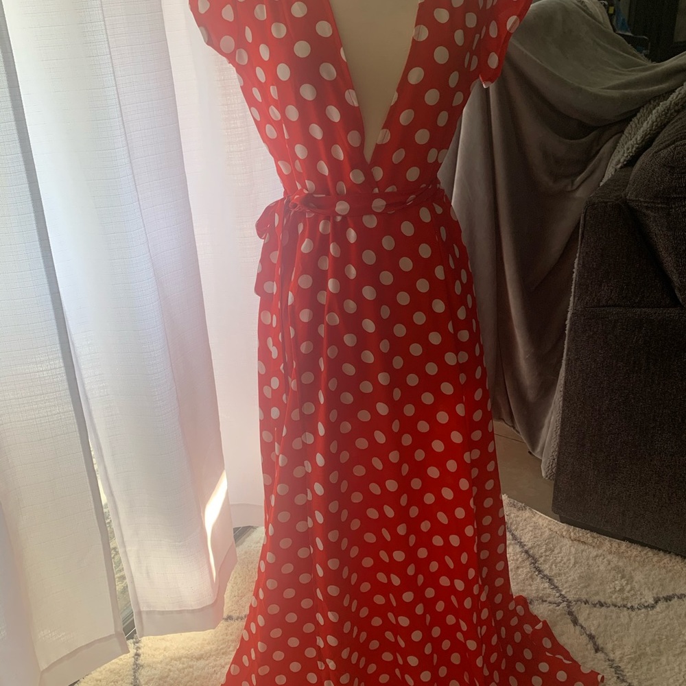 Dress Polkadot red and white
